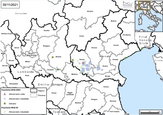 influenza aviaria mappa
