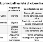 Tabella 1: principali varietà di cicerchia in Italia